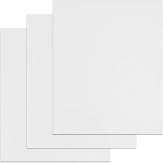 Binditek 25 Pack 12 Mil Sand-Textured Polycover - Plastic Binding Cover for Business Reports and Proposals - Lightly Sanded Finish - Square Corners, Un-Punched, White Color, Office Supplies