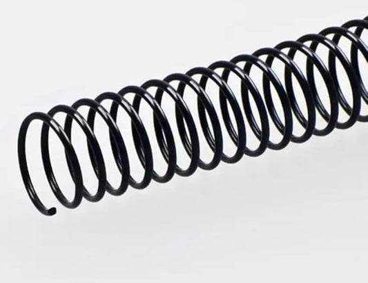 Plutreas 100 Pack Plastic Spiral Binding Coils, 4:1 Pitch, Spiral Binding Spines for Office Documents, Engineer Papers, Business Projects (16mm (140 Sheet Capacity))