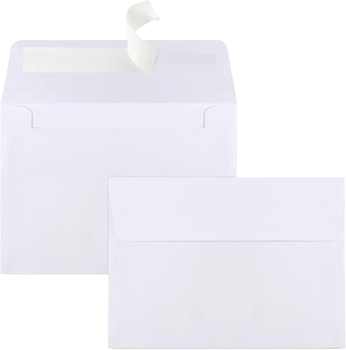 90 Packs A1 Envelopes, 3.5x5" Envelopes White, Small Envelopes RSVP Envelopes, Envelopes Self Seal for Weddings, Photos, Postcards, Greeting Cards, Mailing