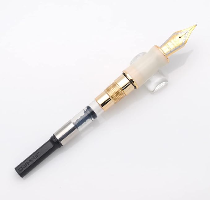 JINHAO 100 Fountain Pen with Ink Converter (Medium Nib 0.7mm, Sky Blue-B)