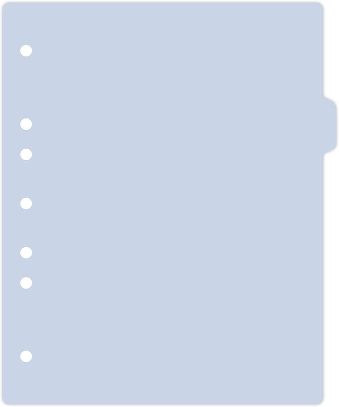 Carstens - Heavy Duty Plastic Ring Binder Dividers, Side Tab, 1/9 Cut, Tab 3 Position, US Letter, Pale Blue, Case of 50, (2618-12CS) - Ideal Medical Chart Dividers or Index Tabs for 3 Ring Binders