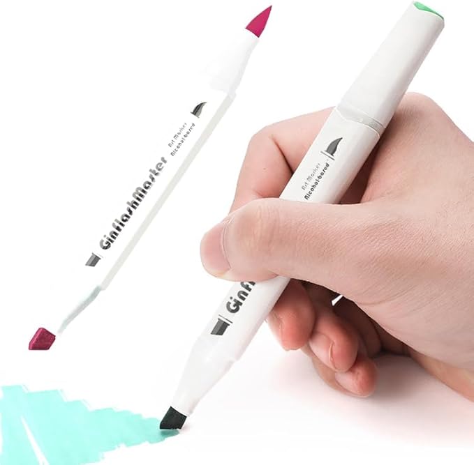 Brush Chisel Tip Art Markers Designer Pen Sketch Alcohol Markers Dual Tips Manga Drawing Coloring book marker (168)