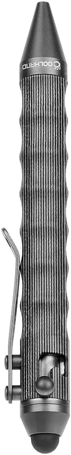 Cool Hand 4.5'' Bolt Action Pens, EDC Ballpoint Ink Refillable, Stylus for Touch Screen, Ergonomic Grip, Hold in Texture with Finger Grooves