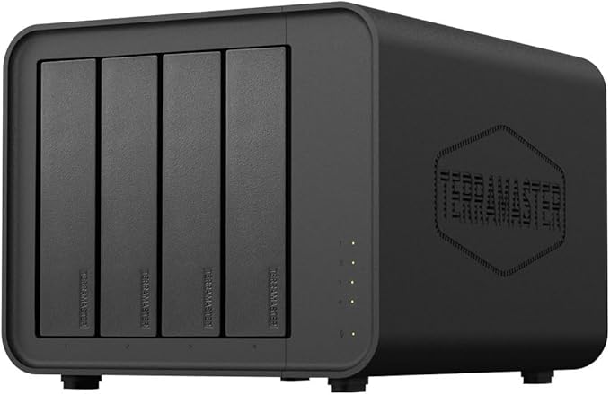 TERRAMASTER D4-320 External Hard Drive Enclosure - 4bay USB 3.2 Gen2 10Gbps Type-C USB Storage Hot Swappable Plug and Play (Diskless)