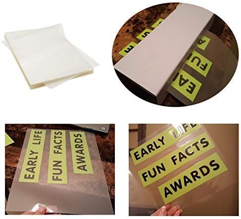 Immuson Thermal Laminating Pouches 8.9 x 11.4, 5 Mil Thickness, Crystal Clear Finish, 2000 Packs