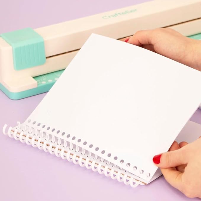 Craftelier - Click Binding Spines 3:1 Pitch - Black, White & Clear - Easy Zip Binding - Reusable, Trimmable Coils for Up to 85 Sheets -12 mm. (0.47") Diameter - 6-Pack for A4 to A7 and US Letter Sizes