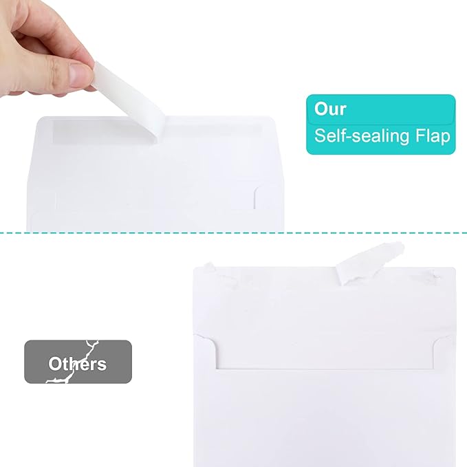 70 Packs Invitation Envelopes, A2 Envelopes White, Postcard Envelopes, Envelopes for 4.5x5.5 Cards, Envelopes for Invitations, Envelopes Self Seal for Photos RSVP, Greeting Cards