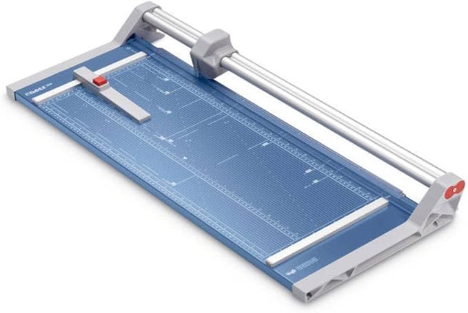 Dahle 554 Professional Rotary Trimmer, 28" Cut Length, 20 Sheet Capacity, Self-Sharpening, Dual Guide Bar, Automatic Clamp, German Engineered Paper Cutter