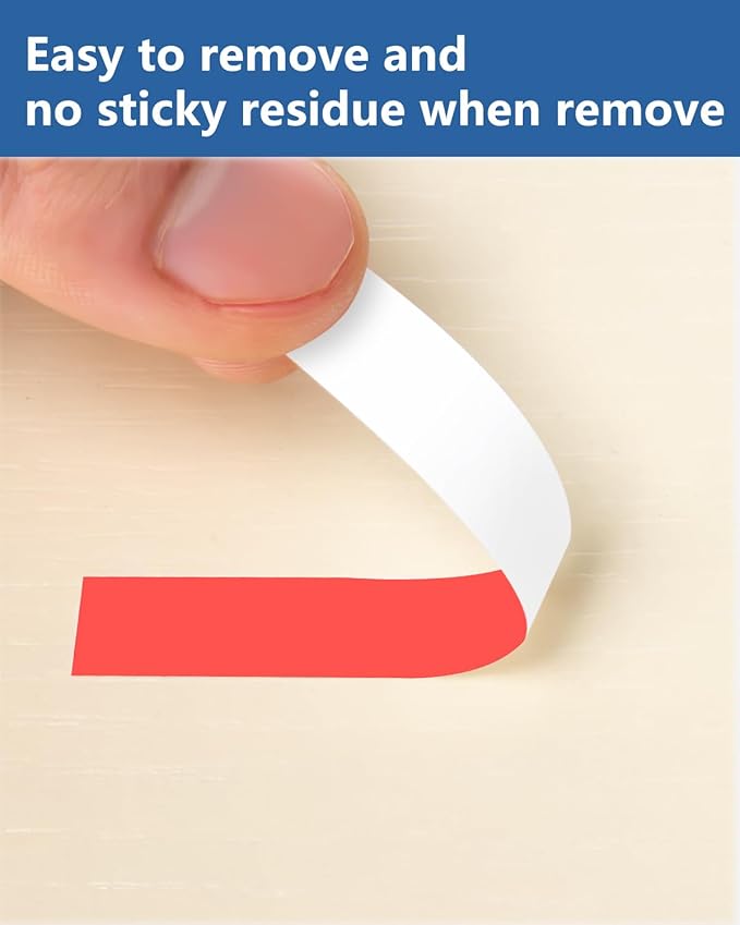 12mm 0.47 Inch Laminated Red TZe-431 TZe 431 TZe431 Tape Compatible for Brother P Touch Label Maker Label Tape for PT D200 D210 D220 D400 Cube Label Maker, Black on Red, 3 Pack