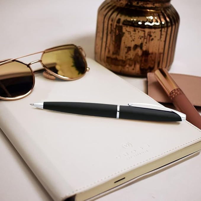 Cross ATX Refillable Ballpoint Pen Presented in a Luxury Gift Box - Medium Point, Black Ink, Basalt Black