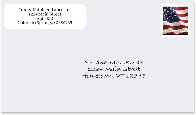 Colorful Images Solid Gloss White Rolled Return Address Mailing Labels with Dispenser, Customize with Name & Shipping Address, 500 Self Adhesive, Easy Peel Sticker Label Roll, 3/4" x 2 1/2"