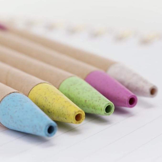 Simply Genius Bulk Retractable Ballpoint Pens - 100 Pack, 1 mm Tip, Black Ink, Multicolor Barrels - Smooth Writing & Comfortable Grip for Office, School & Home