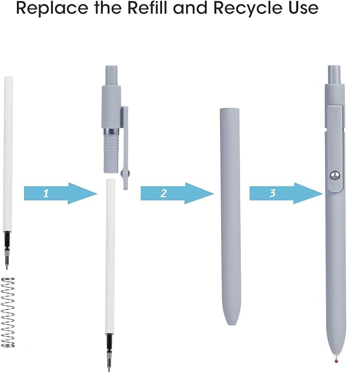 FIOVER Gel Pens, 10pcs 0.5mm Quick Dry Black Ink Fine Point Smooth Writing Pens for Journaling Note Taking High-End Series Ballpoint for Office School Supplies(10pcs Morandi)