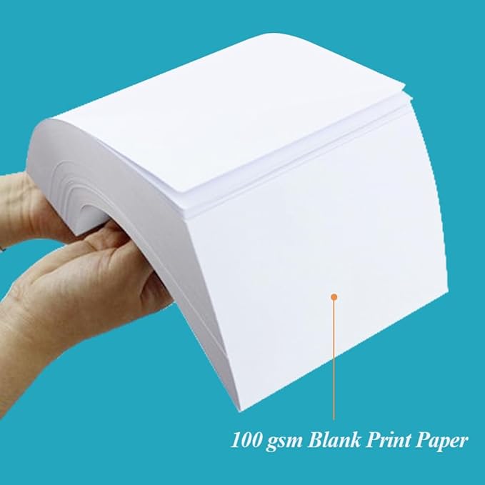 (3-Pack) 11" x 17" Blank Print Paper, 135Sheets/270Pages Copy Paper, DIY Template Printing in Office, 100gsm Blank Paper