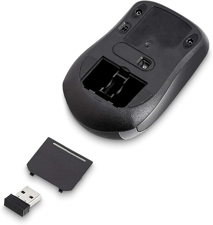 Amazon Basics 2.4 Ghz Wireless Optical Computer Mouse with USB Nano Receiver, Black, 30 Pack