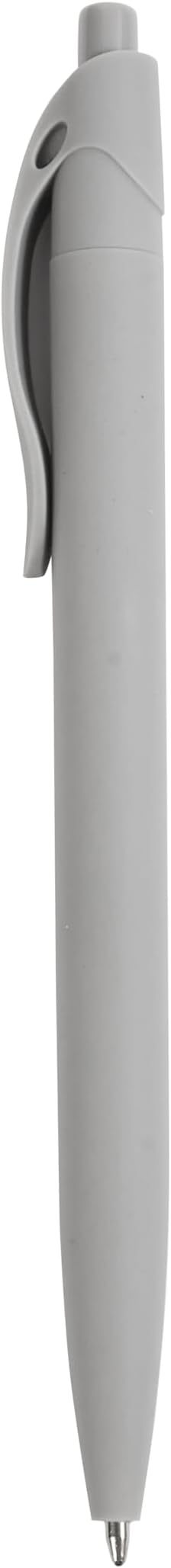 BallPoint Pens, 100 Pack (BLACK Ink),Bulk Pens, Grey Barrel,Click Pens for Office Home and School, Retractable Ballpoint Pens, Medium Point, 1.00MM (Grey)