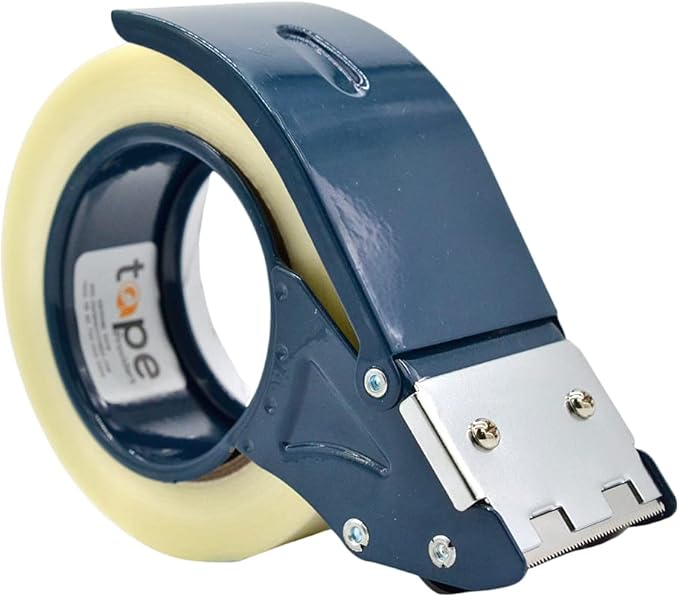 WOD Excell ET-266 Heavy Duty Metal Frame Filament Strapping Tape Dispenser: Fits 2 inch Wide, Blue