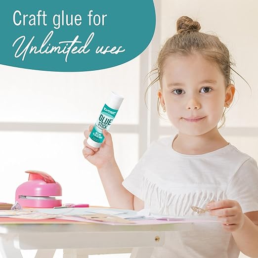 Glue Sticks Bulk Classroom, White Glue Sticks for Kids 60 Count, 0.75 Ounce, Washable All Purpose, for Kids, School and Home