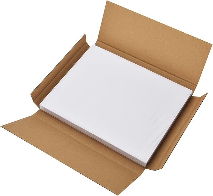 Coopaty Half Sheet Shipping Labels 8.5" x 5.5" Sticker Labels for Laser & Ink Jet Printers, 2 Per Page Self Adhesive Mailing Labels for Packages (4000 Labels)