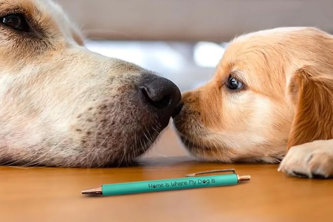 MESMOS 3-Pack Dog Mom Gifts, Mothers Day Gifts for Mom, Fancy Pens for Women, Dog Lovers Gift for Women and Owners, German-Made Ink Ballpoint Pens, Swiss-Made 1mm Medium Tip
