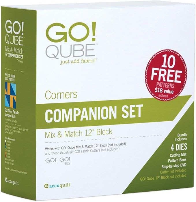 Accuquilt GO! Qube 12 Companion Set-Corners