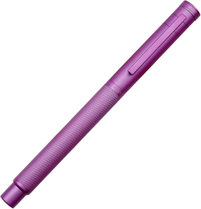 Asvine Pink Forest Fountain Pen Bent Nib, Classic Design with Converter and Metal Pen Case, The Light of Hope Serise
