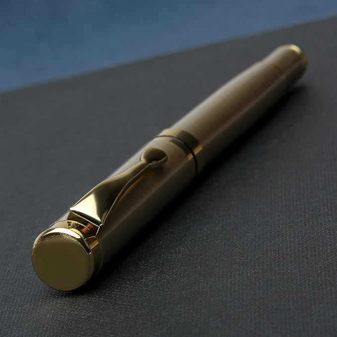 YIVONKA Luxury Ballpoint Pens Best Ball Pen Gift Set for Men & Women Professional Executive Office Nice BallPens Classy Gift Box Ballpoint Black Refill Line width 0.5mm (2 gold)