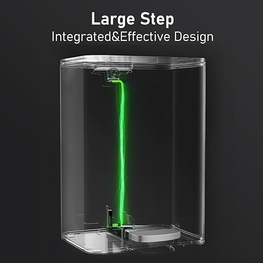 Arlopu 13.2+1.3 Gallon Step Trash Can, Stainless Steel Garbage Bin, Soft-Close Rubbish Bin with Removable Plastic Inner Bucket, Fingerprint-Proof, Lid Dustbin, for Kitchen Home (White)