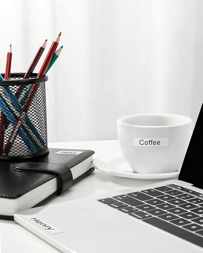 5-Pack TZe-241 TZ Tape 18mm 0.7 Laminated White Compatible for Brother P Touch Label Tape TZe 241 TZe241 TZ-241 for Ptouch PT-D410 PT-D400 D610BT PT-D600 PTD460BT Label Maker, 3/4 Inch x 26.2 Ft