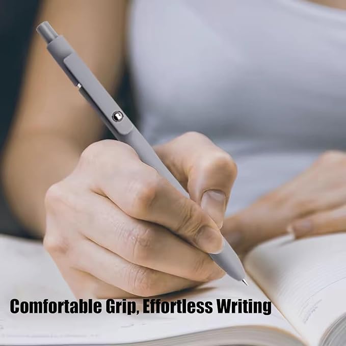 5Pcs Gel Pens, 0.7mm Black Ink Pens Retractable Fine Point Smooth Writing Pens, Aesthetic Office School Supplies, Desk Accessories Nursing Pen for Journaling Note Taking, Gifts for Women Men(Gradient)