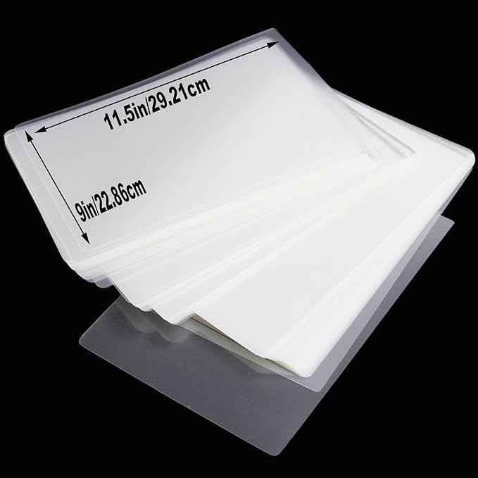 Clear Thermal Laminating Plastic Paper Laminator Sheets, 200 Pack 3 Mil Laminating Sheets, 9 x 11.5 Inch Thermal Laminating Pouches for Thermal Laminator