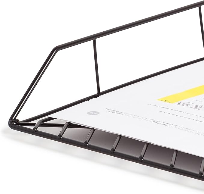 U Brands Vena Paper Tray, Black