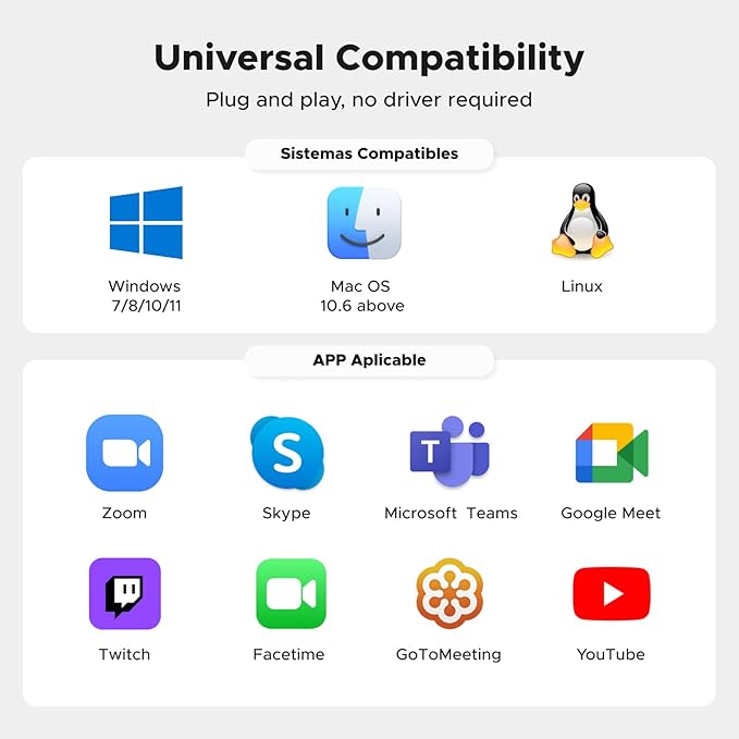 UGREEN 2K Webcam for PC Ultra HD 1080P Computer Webcam with Microphone, PC Camera with Privacy Cover, USB Web Camera for Streaming, Conference, Video Calling, Zoom, Skype, Teams, FaceTime, Grey