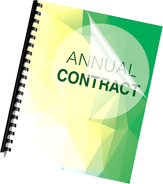 Fellowes 52089 Binding Presentation Covers, 8mil, Letter, 100 Pack, Clear