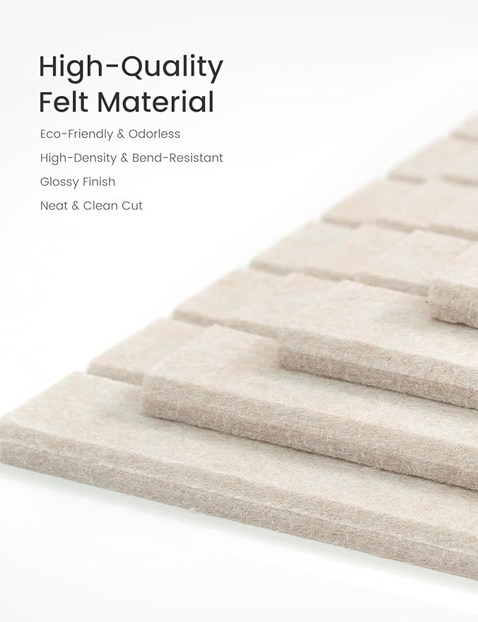 Bumusty Large Cork Board Alternative-47 x35 Felt Bulletin Board Tiles, with 30 Pushpins, 70 Adhesive Tabs, 12-Pack Slat Wall Paneling, Cork Boards for Office Push Pin Board Felt Board-Oatmeal