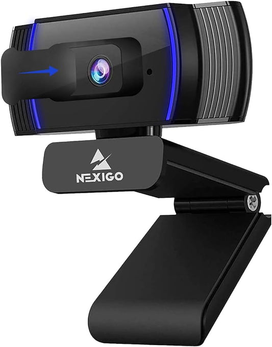 NexiGo N930AF Webcam with Microphone for Desktop, Autofocus, Webcam for Laptop, Computer Camera, 1080p HD USB Web Camera, Compatible with Zoom/Switch 2/Teams/Webex