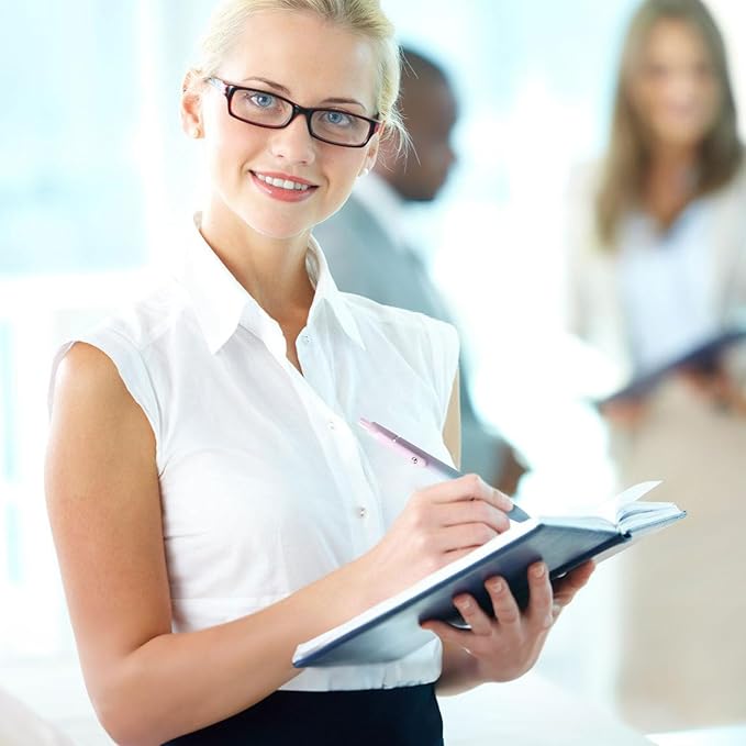 FIOVER 5pcs Gel Pens Black Ink Medium Point 0.7mm Pens Smooth Writing High-End Series Cute Ballpoint for Journaling Note Taking, Office School Supplies Gifts for Women and Men