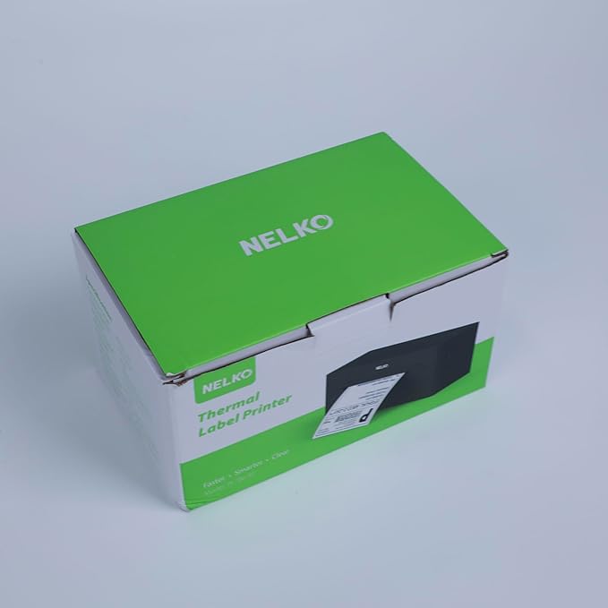 Nelko Bluetooth Thermal Shipping Label Printer, Wireless 4x6 Shipping Label Printer for Small Business, Support Android, iPhone and Windows, Widely Used for Amazon, Ebay, Shopify, USPS(Pink)