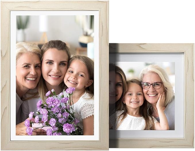 Dragon Touch Digital Picture Frame WiFi 10 inch IPS Touch Screen Digital Photo Frame Display, 32GB Storage, Auto-Rotate, Share Photos via App, Email, Cloud, Classic 10 White, XKS0001-WT-US2
