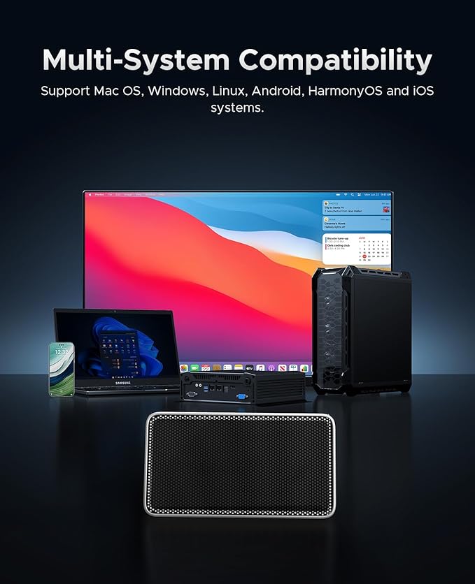 ORICO 4TB USB4.0 External SSD 3800MB/s(40Gbps) - Ultra-Fast Portable NVMe SSD, Compatible with Thunderbolt 3/4, Fanless Aluminum Design for Photographers, Video Editors X40