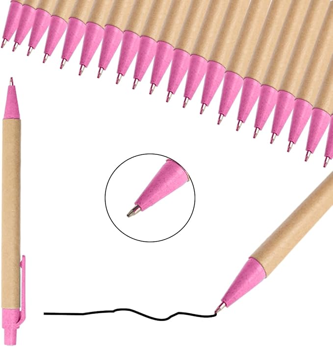 Simply Genius Bulk Retractable Ballpoint Pens - 100 Pack, 1 mm Tip, Black Ink, Multicolor Barrels - Smooth Writing & Comfortable Grip for Office, School & Home