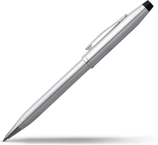 Cross Century II Refillable Ballpoint Pen Presented in a Luxury Gift Box - Medium Point, Black Ink, Lustrous Chrome