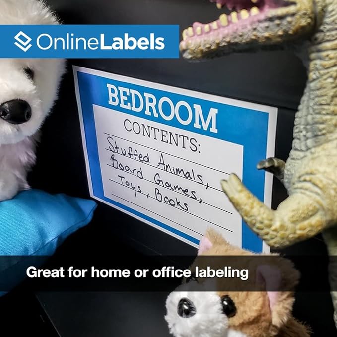 8.5 x 5.5 Half-Sheet Shipping Labels - Permanent, White Matte - for FBA, FedEx, UPS - Pack of 20 Labels, 10 Sheets - Inkjet/Laser Printers - Online Labels