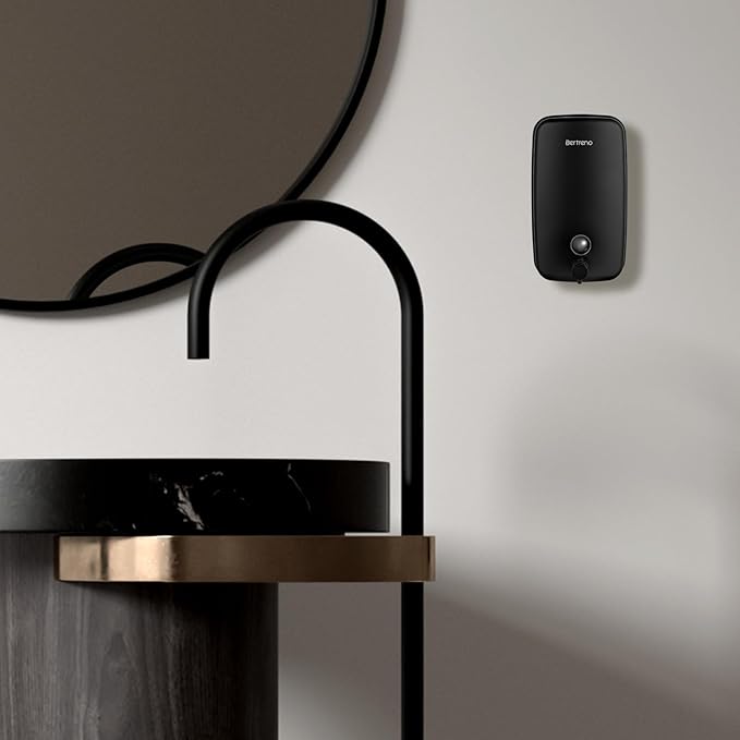 Commercial Soap Dispenser Wall Mount Stainless Steel Soap Dispensers Liquid Manual Anti-Leak Pump Hand Soap Dispenser for Bathroom Kitchen Black (35 fl.oz./1000ml)