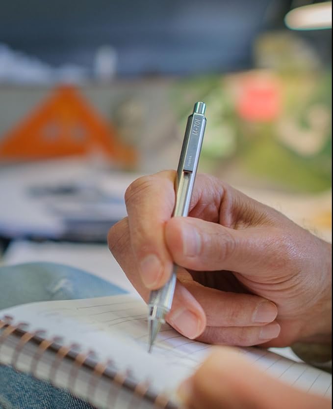 Zebra Pen M-701 Mechanical Pencil, Stainless Steel Barrel, Medium Point, 0.7mm, 1-Pack (59411)