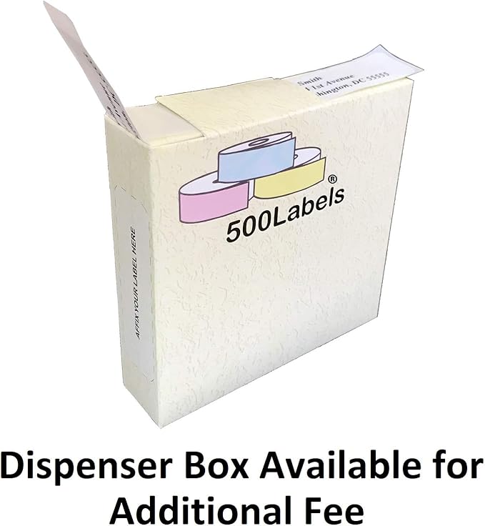 Return Address Labels - Roll of 500 Personalized Labels (Multi-Color)