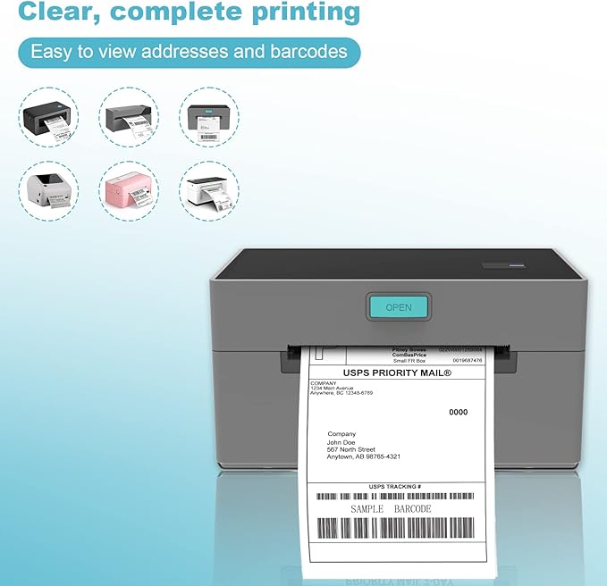 4x6 Thermal Labels, 8000 Shipping Labels with Perforated Line, Commercial Grade Thermal Shipping Label Paper