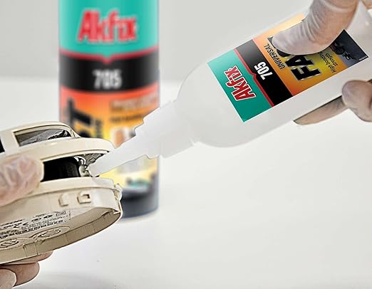 Akfix 705 Spray Adhesive Activator - Cyanoacrylate Super Glue Accelerator Spray for Plastic, Metal, Wood & PVC, CA Glue Activator - Only Activator | 6.76 fl oz 3 Pack
