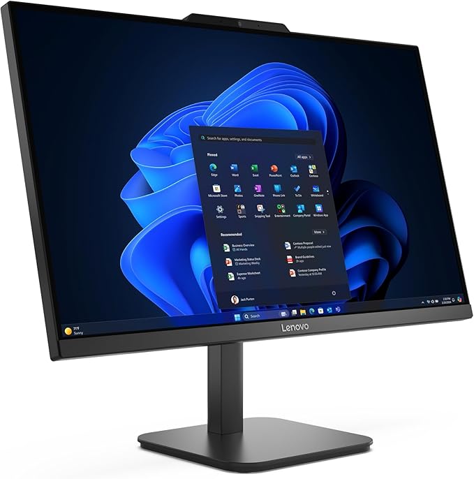 Lenovo 24 All-in-One Desktop Computer for Home Office, 23.8" FHD Business AIO, Intel 4-Core Processor (Beat i3-1110G4), 16GB DDR4 RAM, 512GB PCIe SSD, WiFi 6, Bluetooth, Windows 11 Pro, Vent-Hear