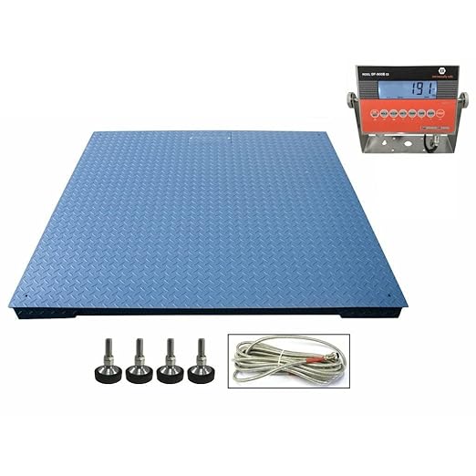 SL-4x4-Explosion Proof (Legal) Industrial 48" x 48" intrinsically Safe NTEP Floor Scale for Warehouse or Shipping Weighing (5000 lbs x 1 lb)